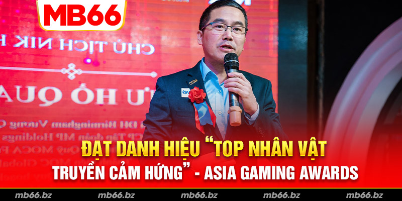 CEO Vincent Hiếu Trần đạt danh hiệu "Top nhân vật truyền cảm hứng"